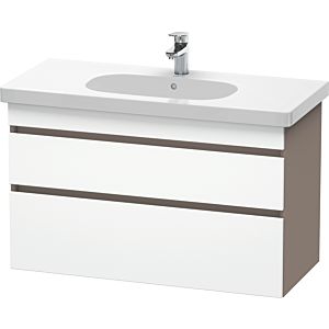 Duravit DuraStyle vanity unit DS648501843 100 x 45.3 cm, matt white / matt basalt, 2 drawers, wall-hung