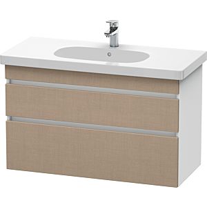 Duravit DuraStyle vanity unit DS648507518 100 x 45.3 cm, linen / matt white, 2 drawers, wall-hung