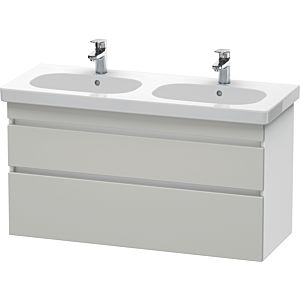 Duravit DuraStyle vanity unit DS648600718 115 x 45.3 cm, concrete gray / matt white, 2 drawers, wall-hung