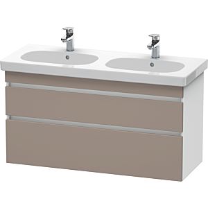 Duravit DuraStyle vanity unit DS648604318 115 x 45.3 cm, basalt matt / white matt, 2 drawers, wall-hung