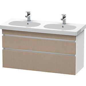 Duravit DuraStyle vanity unit DS648607518 115 x 45.3 cm, linen / matt white, 2 drawers, wall-hung