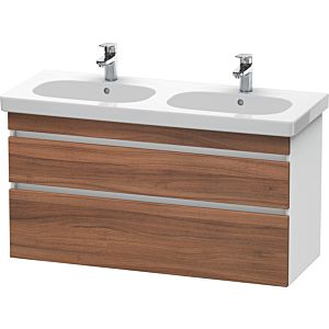 Duravit DuraStyle vanity unit DS648607918 115 x 45.3 cm, natural walnut / matt white, 2 drawers, wall-hung