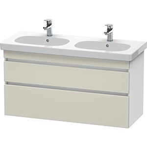 Duravit DuraStyle vanity unit DS648609118 115 x 45.3 cm, taupe / matt white, 2 drawers, wall-hung