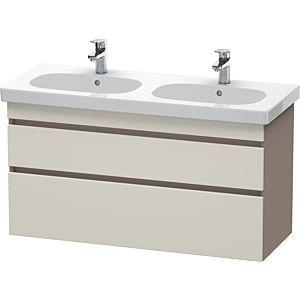 Duravit DuraStyle vanity unit DS648609143 115 x 45.3 cm, taupe / basalt matt, 2 drawers, wall-hung