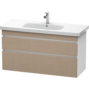Duravit DuraStyle vanity unit DS649507518 113 x 44.8 cm, linen / matt white, 2 drawers, wall-hung