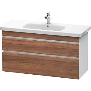 Duravit DuraStyle vanity unit DS649507918 113 x 44.8 cm, natural walnut / matt white, 2 drawers, wall-hung