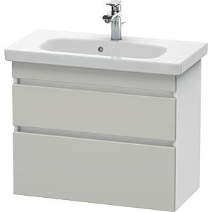 Duravit DuraStyle vanity unit DS649900718 73 x 36.8 cm, concrete gray / matt white, 2 drawers, wall-hung
