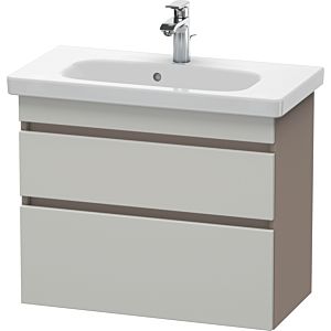 Duravit DuraStyle vanity unit DS649900743 73 x 36.8 cm, concrete gray / basalt matt, 2 drawers, wall-hung
