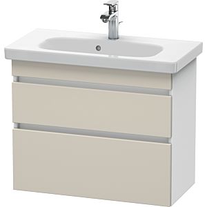 Duravit DuraStyle vasque DS649909118 73 x 36,8 cm, taupe / blanc mat, 2 tiroirs, suspendu
