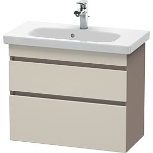Duravit DuraStyle vasque DS649909143 73 x 36,8 cm, taupe / basalte mat, 2 tiroirs, suspendu