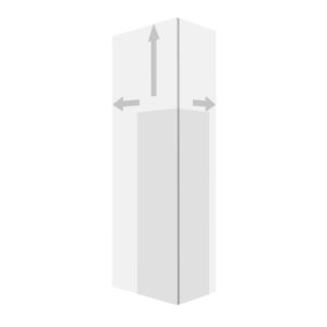Duravit L-Cube cabinet LC1171L1818 50x24.3x176cm, door on the left, matt white