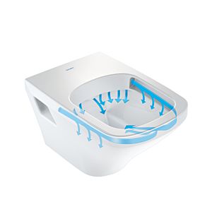Duravit DuraStyle Wand Tiefspül WC 2538092000 54 cm Ausladung, Rimless, weiss, mit Hygiene Glaze