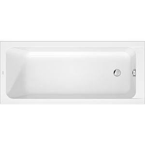 Duravit D-Code bathtub 700669000000000 reduced rim height 25mm, white, 1600x700 mm