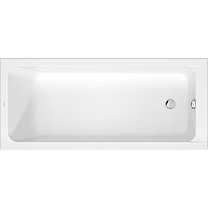 Duravit D-Code bathtub 700671000000000 reduced rim height 25mm, white, 1700x750mm