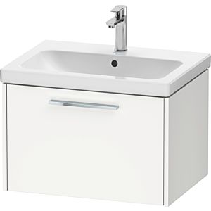 Duravit D-Code meuble sous-vasque DC4666010180000 poignée chromé, blanc mat, suspendu, coulissant 1, 634x400x460 mm