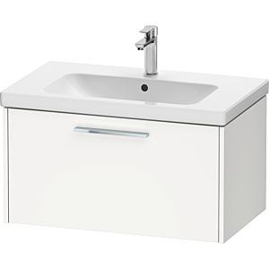 Duravit D-Code Waschtischunterschrank DC4667010180000 Griff Chrom, Weiß Matt, Wandhängend, Auszug 1, 784x400x460 mm