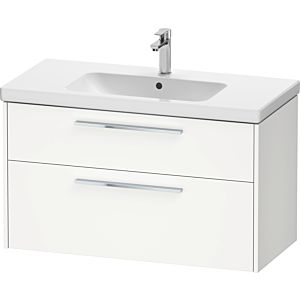 Duravit D-Code vanity unit DC4673010180000 , handle chrome, white matt, wall-mounted, drawers 2, 984x555x460 mm