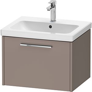 Duravit D-Code meuble sous-vasque DC4665010430000 poignée chromé, basalte mat, suspendu, coulissant 1, 584x400x460 mm