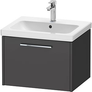 Duravit D-Code meuble sous-vasque DC4665010490000 poignée chromé, graphite mat, suspendu, coulissant 1, 584x400x460 mm
