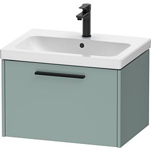 Duravit D-Code Waschtischunterschrank DC46660BDHG0000 Griff Diamantschwarz, Fjordgrün Matt, Wandhängend, Auszug 1, 634x400x460 mm