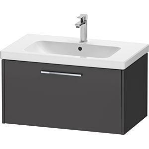 Duravit D-Code meuble sous-vasque DC4667010490000 poignée chromé, graphite mat, suspendu, coulissant 1, 784x400x460 mm