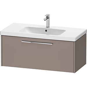 Duravit D-Code meuble sous-vasque DC4668010430000 poignée chromé, basalte mat, suspendu, coulissant 1, 984x400x460 mm