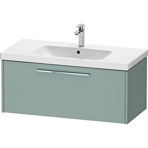 Duravit D-Code Waschtischunterschrank DC4668010HG0000 Griff Chrom, Fjordgrün Matt, Wandhängend, Auszug 1, 984x400x460 mm