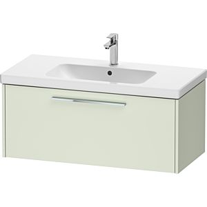 Duravit D-Code vanity unit DC4668010HH0000 handle chrome, pale green matt, wall-mounted, pull-out 1, 984x400x460 mm