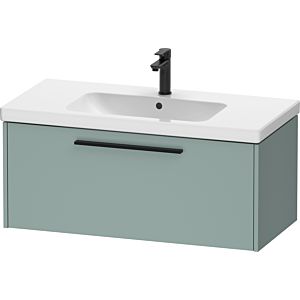 Duravit D-Code meuble sous-vasque DC46680BDHG0000 poignée noir diamant, vert fjord mat, suspendu, coulissant 1, 984x400x460 mm