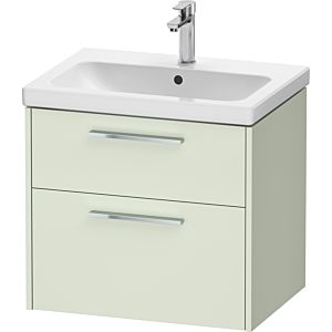 Duravit D-Code meuble sous-vasque DC4671010HH0000 , poignée chromée, vert pâle mat, suspendu, tiroirs 2, 634x555x460 mm