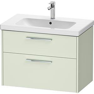 Duravit D-Code meuble sous-vasque DC4672010HH0000 , poignée chromée, vert pâle mat, suspendu, tiroirs 2, 784x555x460 mm
