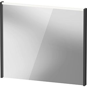 Duravit D-Code Mirror DC7077049490000 800x700x48, Graphite Matt, with LED lighting