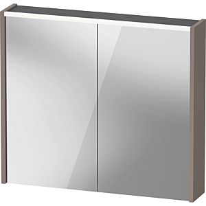 Duravit D-Code Spiegelschrank Verspiegelt,DC7106043431000 800x700x148, Basalt Matt, Steckdose FR, LED Beleuchtung