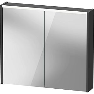 Duravit D-Code armoire à glace DC7106049492000 800x700x148, graphite mat, prise J, éclairage LED