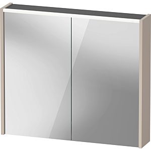 Duravit D-Code armoire à glace DC7106091912000 800x700x148, taupe mat, prise J, éclairage LED