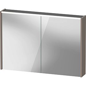 Duravit D-Code Mirror Cabinet Mirrored DC7107043432000 1000x700x148, Basalt Matt, Socket J, LED Lighting