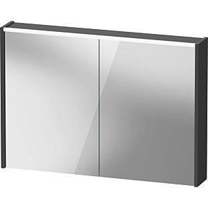 Duravit D-Code armoire à glace DC7107049492000 1000x700x148, graphite mat, prise J, éclairage LED
