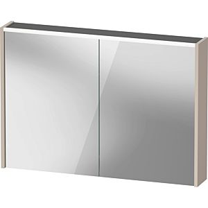 Duravit D-Code armoire à glace DC7107091910000 1000x700x148, taupe mat, prise, éclairage LED