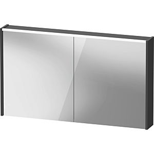 Duravit D-Code armoire à glace DC7108049491000 1200x700x148, graphite mat, douille E, éclairage LED