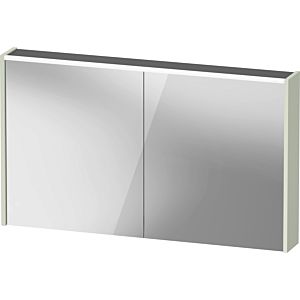 Duravit D-Code Mirror Cabinet Mirrored DC71080HHHH0000 1200x700x148, Pale Green Matt, Socket, LED Lighting