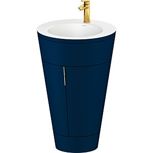 Duravit Starck 1,c-bonded Set S19512O34980010 Handle Gold, Ceramic White Matt, Interior Lighting, Floor-standing Night Blue Silk Matt, 864 x 560 x 605 mm