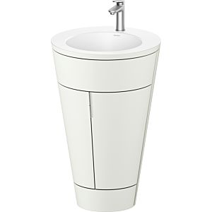 Duravit Starck 1,c-bonded Set S19512O70390010 Handle stainless steel, Ceramic white matt, interior lighting, floor-standing Nordic white satin matt, 864 x 560 x 605 mm