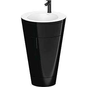 Duravit Starck 1,c-bonded Set S19512OBD400010 Handle Diamond Black, Ceramic White Matt, Interior Lighting, Floor-standing Black High Gloss, 864 x 560 x 605 mm