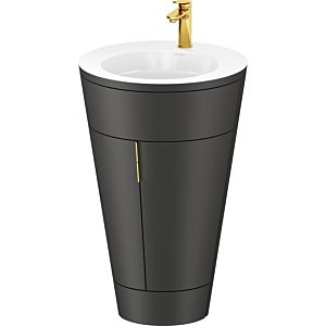 Duravit Starck 1, set c-bonded S19513O34580000 poignée or, céramique blanc mat, sur pied graphite satiné mat, 864 x 560 x 605 mm