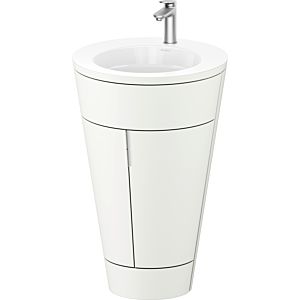 Duravit Starck 1, set c-bonded S19513O70360000 poignée or, céramique blanc mat, sur pied blanc soie mat, 864 x 560 x 605 mm