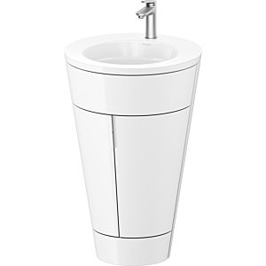 Duravit Starck 1,c-bonded Set S19513O70850000 Griff Edelstahl, Keramik Weiß Matt, bodenstehend Weiß Hochglanz, 864 x 560 x 605 mm