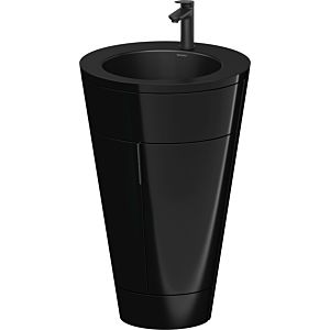 Duravit Starck 1,c-bonded Set S19514OBD400010 Griff Diamantschwarz, Keramik Schwarz Matt, Innenbeleuchtung, bodenstehend, Schwarz Hochglanz, 864 x 560 x 605 mm