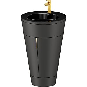 Duravit Starck 1,c-bonded Set S19515O34580000 Griff Gold, Keramik Schwarz Matt, bodenstehend, Graphit Seidenmatt, 864 x 560 x 605 mm