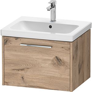 Duravit D-Code Waschtischunterschrank DC4665010550000 Griff Chrom, Eiche Marmor, Wandhängend, Auszug 1, 584x400x460 mm