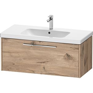 Duravit D-Code Waschtischunterschrank DC4668010550000 Griff Chrom, Eiche Marmor, Wandhängend, Auszug 1, 984x400x460 mm